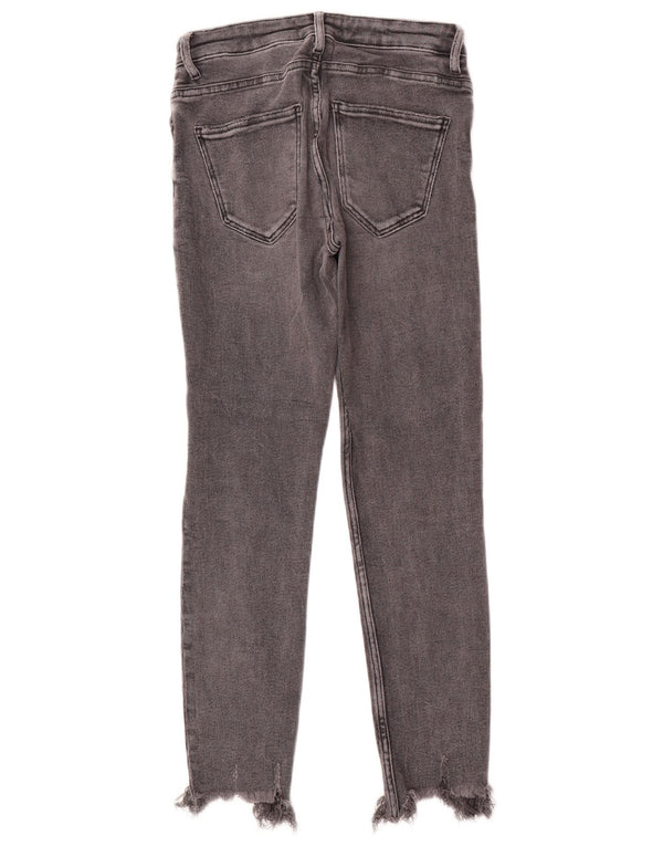 Zara Womens Distressed Skinny Jeans EU 38 Small W28 L27 Grey