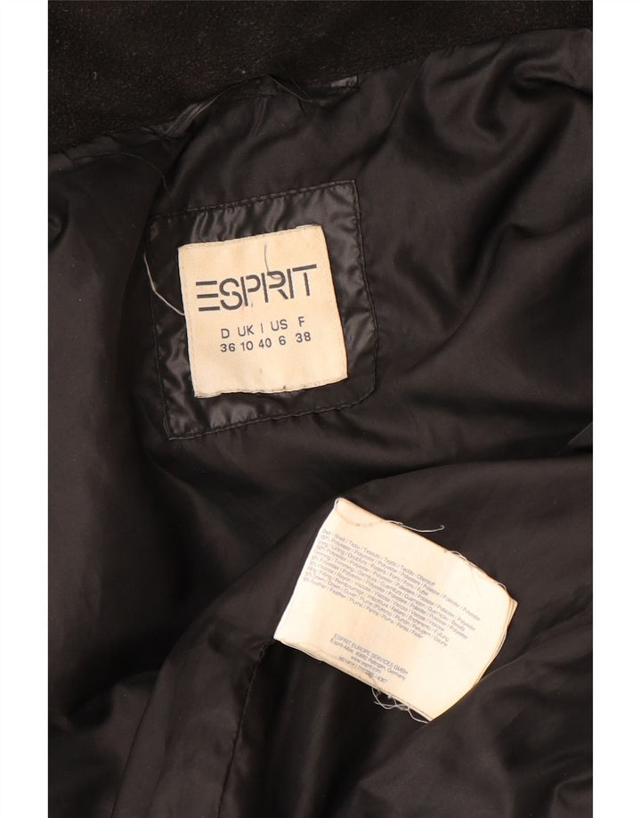 Gilet imbottito con cappuccio da donna Esprit UK 10 piccolo poliestere nero