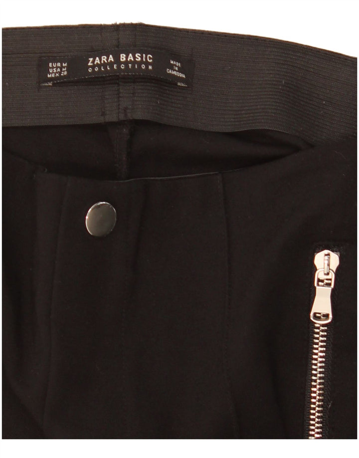 Pantaloni skinny corti da donna Zara medi W29 L25 neri