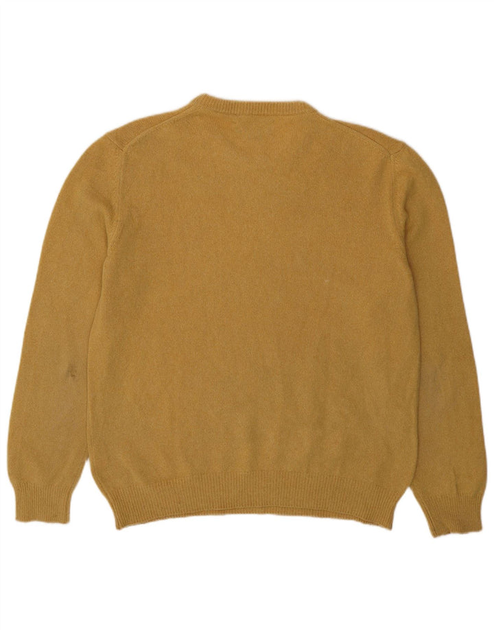 Marlboro Classics Maglione girocollo da uomo maglione grande in lana gialla