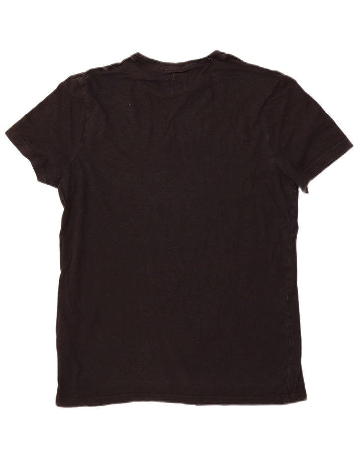 JACK WILLS T-shirt grafica da uomo Top piccola in cotone nero