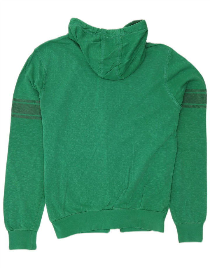 ERREA Felpa con cappuccio e zip da uomo grande in cotone verde