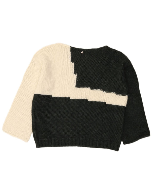 Maglione da donna Carrera con scollo a barca UK 16 Large Black Colourblock