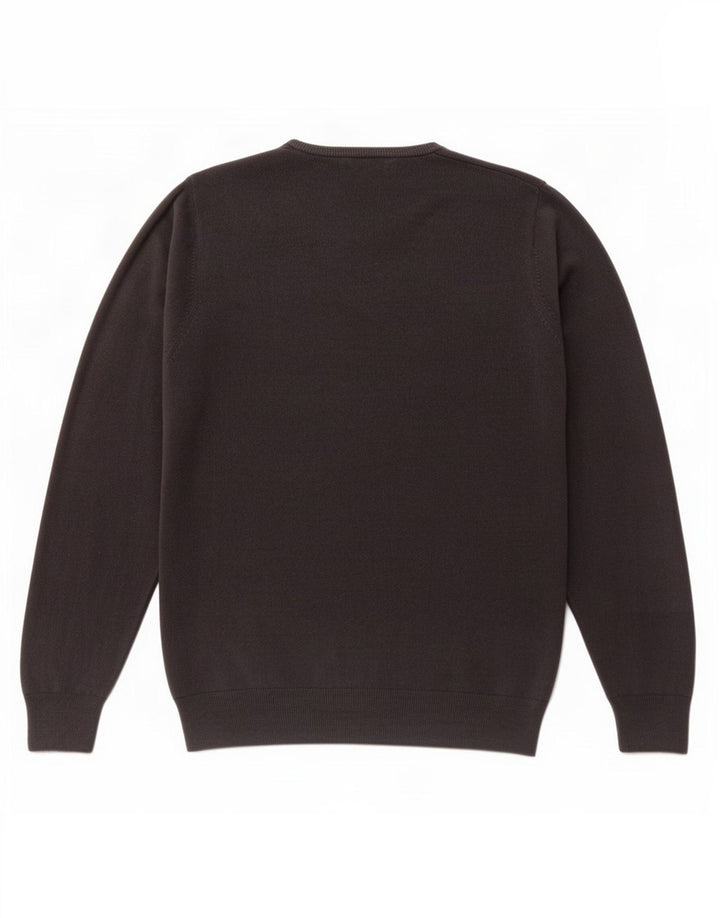 Maglione da uomo con scollo a V Marks & Spencer in acrilico grigio medio