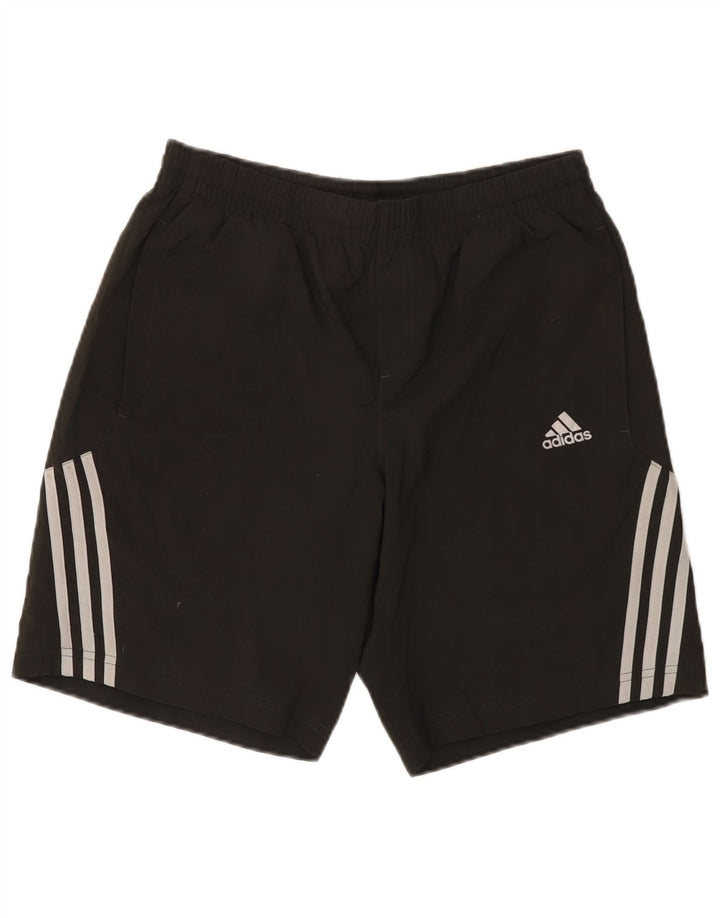 Pantaloncini sportivi Adidas Clima 365 da uomo piccoli in poliestere color block nero