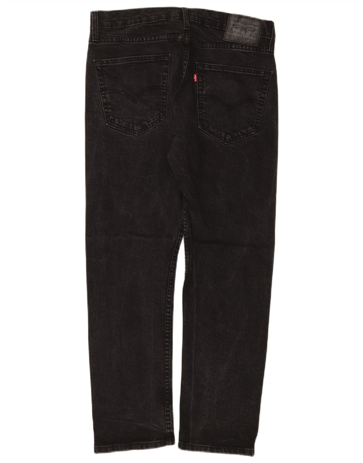 LEVI'S Jeans da uomo 502 affusolati W32 L30 cotone nero