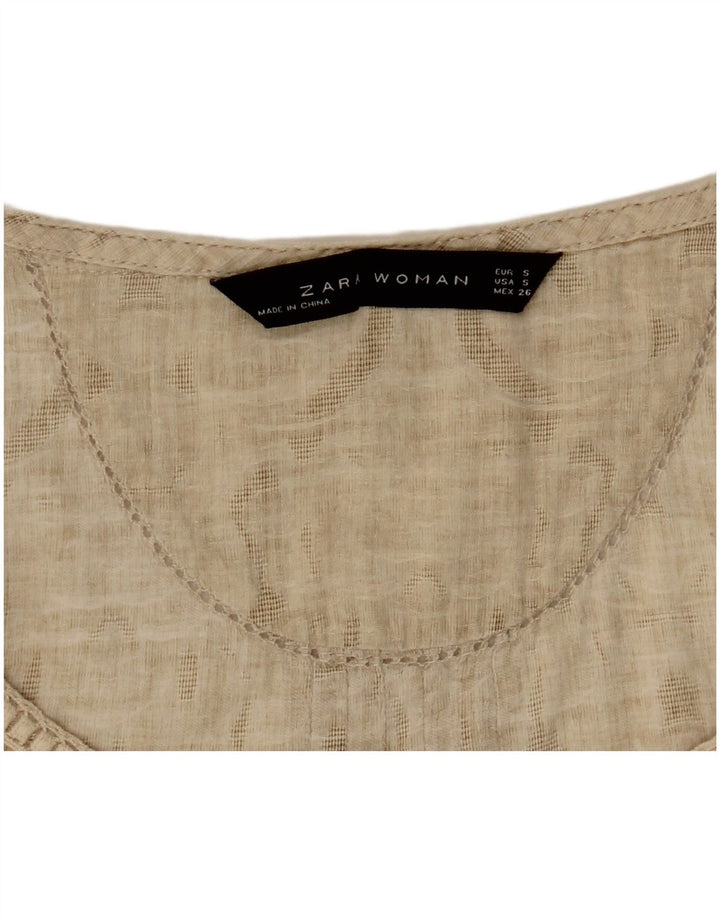 Abito da tenda oversize Zara da donna UK 10 piccolo Beige