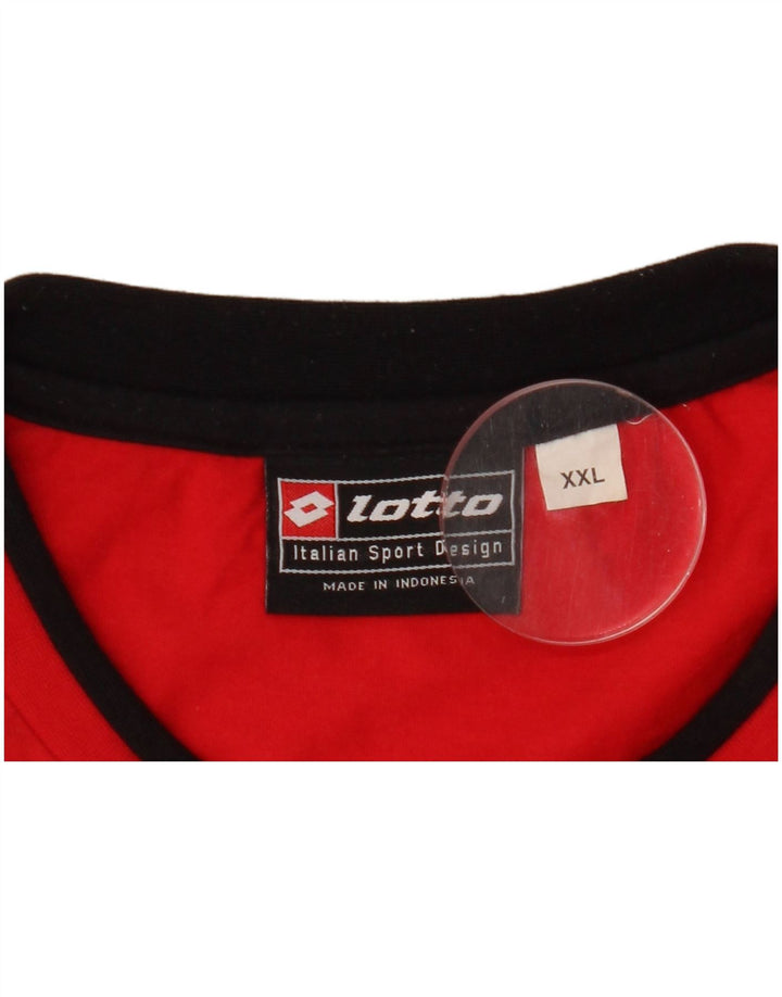 Maglietta da uomo Lotto Top 2XL Rossa