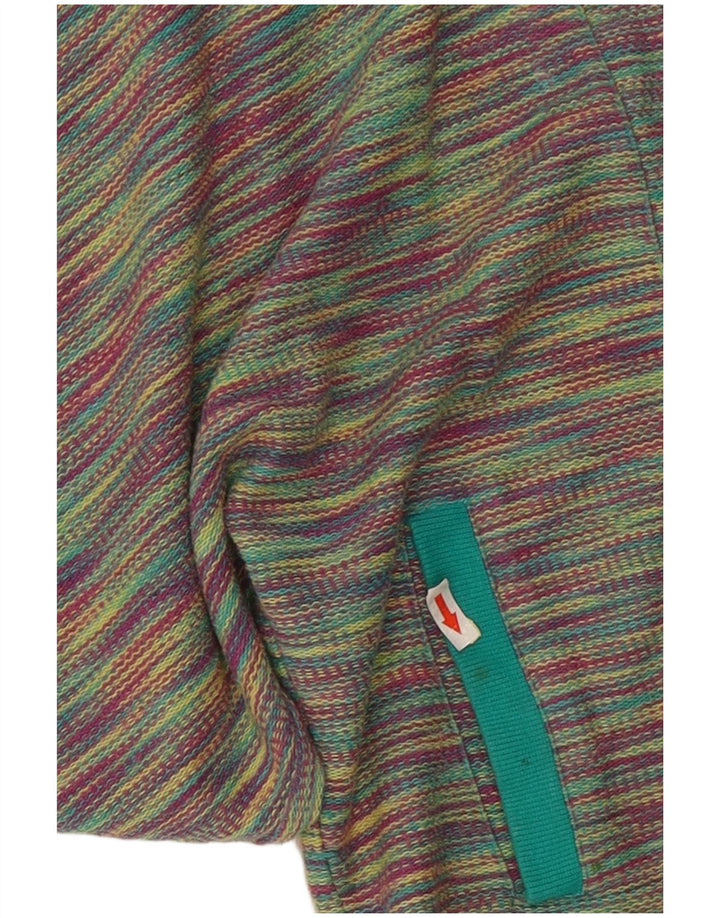 Maglione con cappuccio e zip grafica da donna Billabong UK 12 medio multicolore