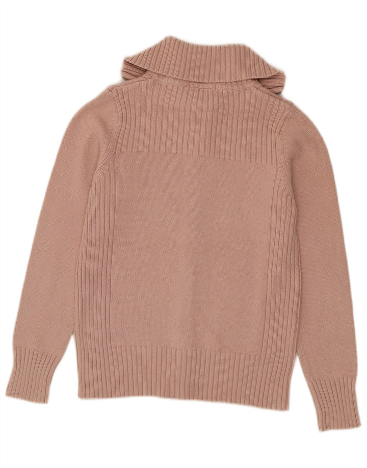 Maglione cardigan da donna Marks & Spencer UK 10 piccolo rosa