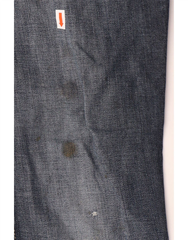 WRANGLER Womens Crank Straight Jeans W33 L31 Blue Cotton