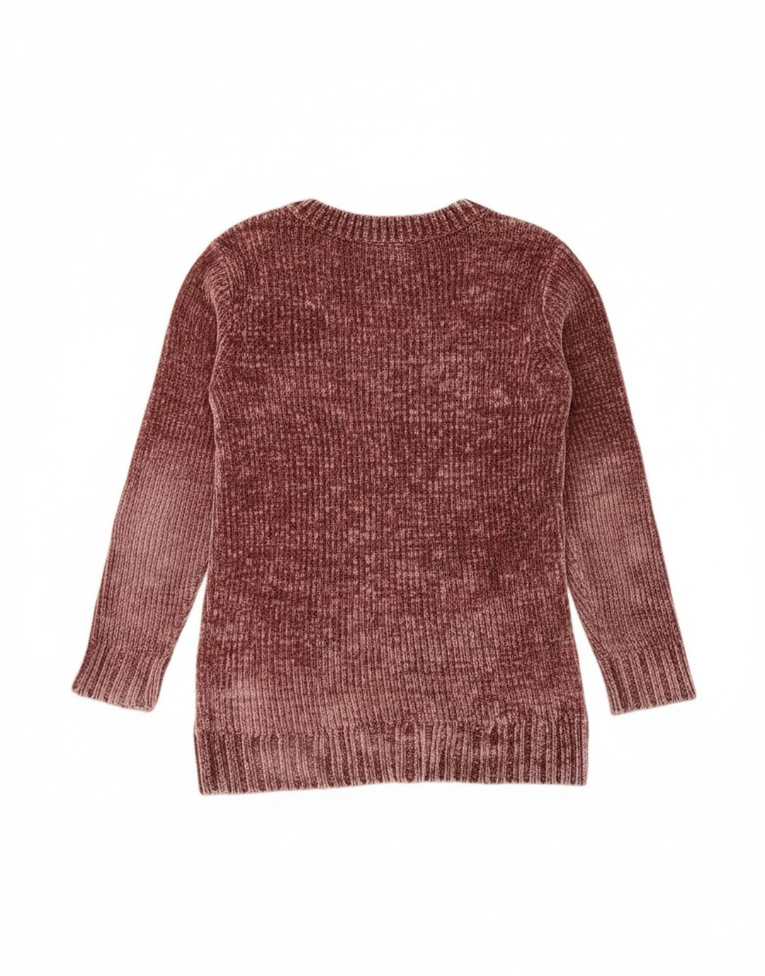 ORVIS Womens Oversized V-Neck Jumper Sweater UK 10 Small Burgundy