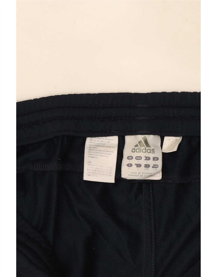 Pantaloni da tuta da uomo Adidas Large in poliestere blu navy