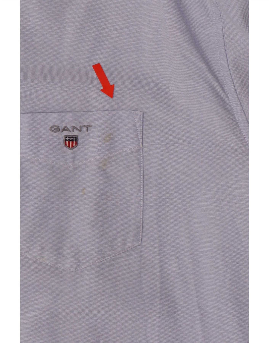 Gant Camicia da uomo vestibilità regolare taglia 17 1/2 XL cotone blu