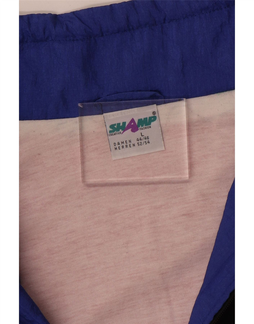 SHAMP Giacca da tuta da uomo di grandi dimensioni in poliammide color block multicolore