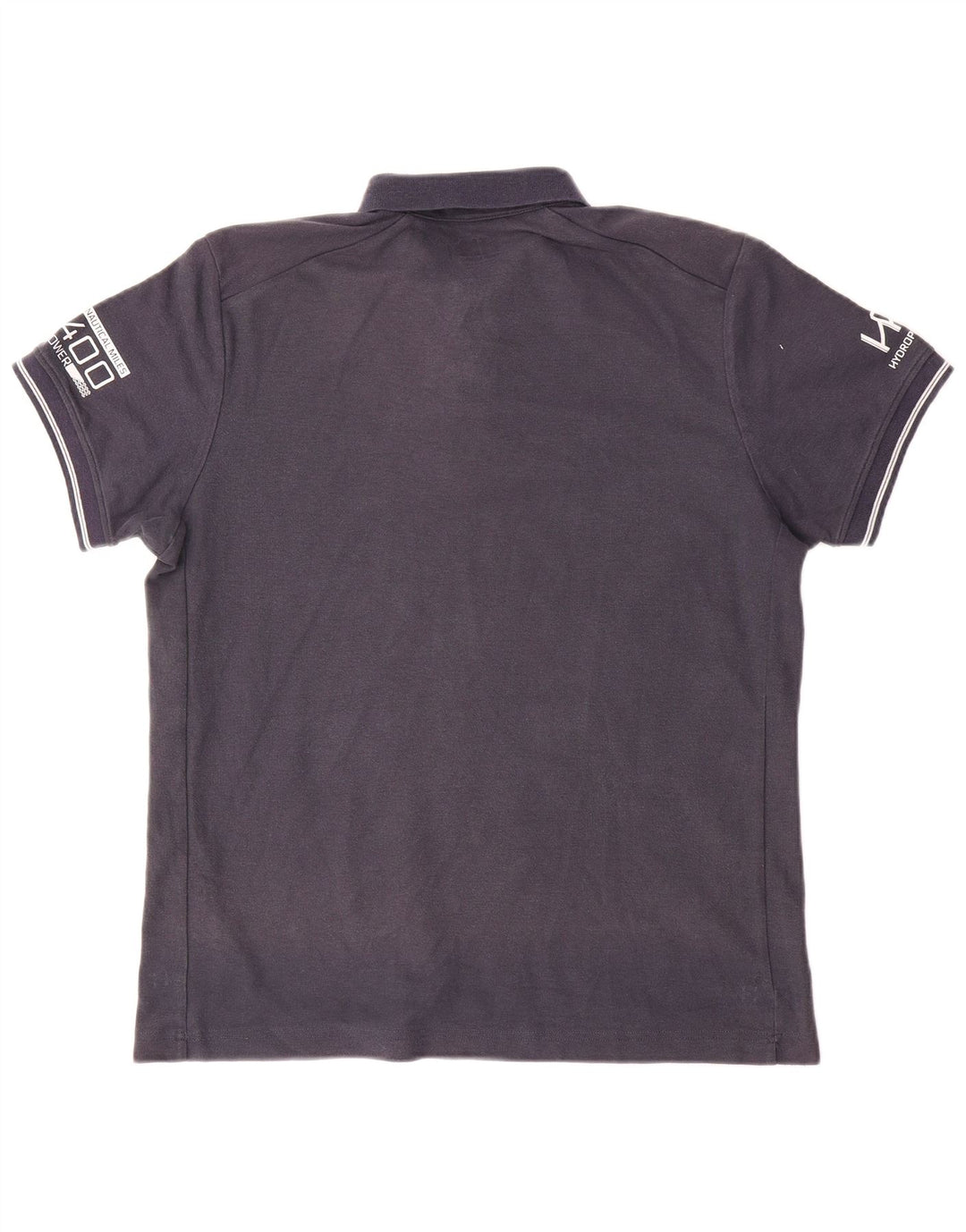 Polo grafica da uomo Helly Hansen in cotone blu navy medio