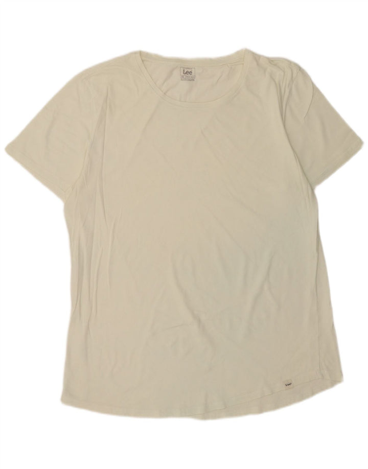 Maglietta lunga da uomo Lee Regular Fit 2XL Bianca