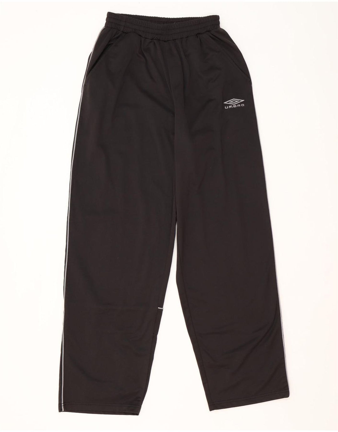 Pantaloni da tuta con grafica Umbro da uomo, poliestere nero medio