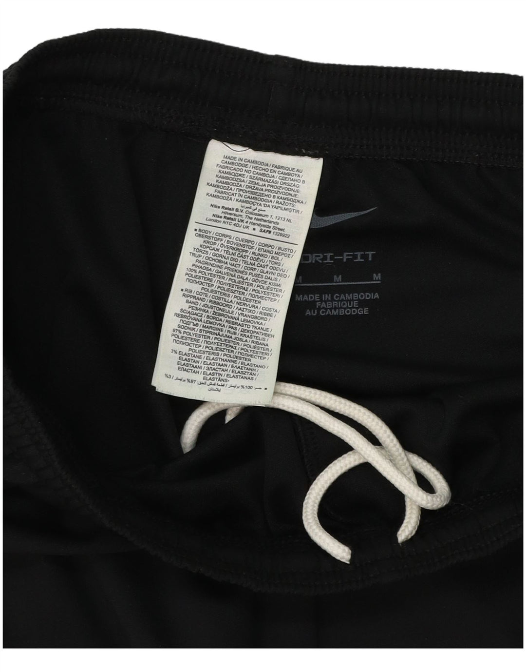 Pantaloni da tuta NIKE Dri Fit da donna UK 12 Medium Nero Poliestere