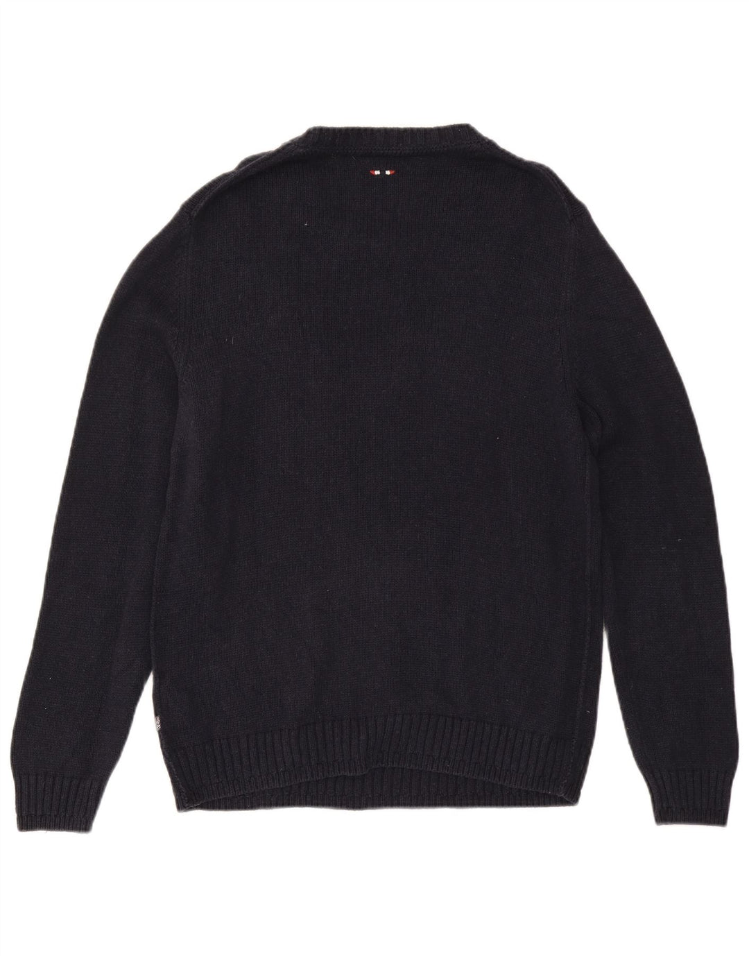 Maglione maglione girocollo con grafica da uomo NAPAPIJRI grande cotone blu navy