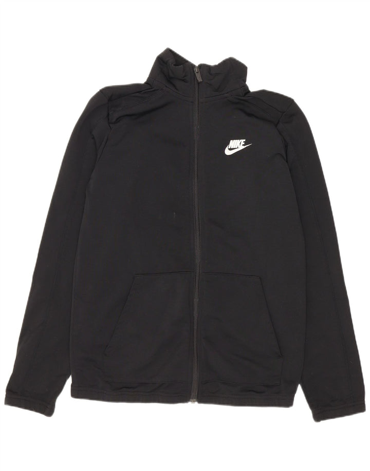 Giacca da tuta Nike da ragazzo, 12-13 anni, grande, nera, in poliestere