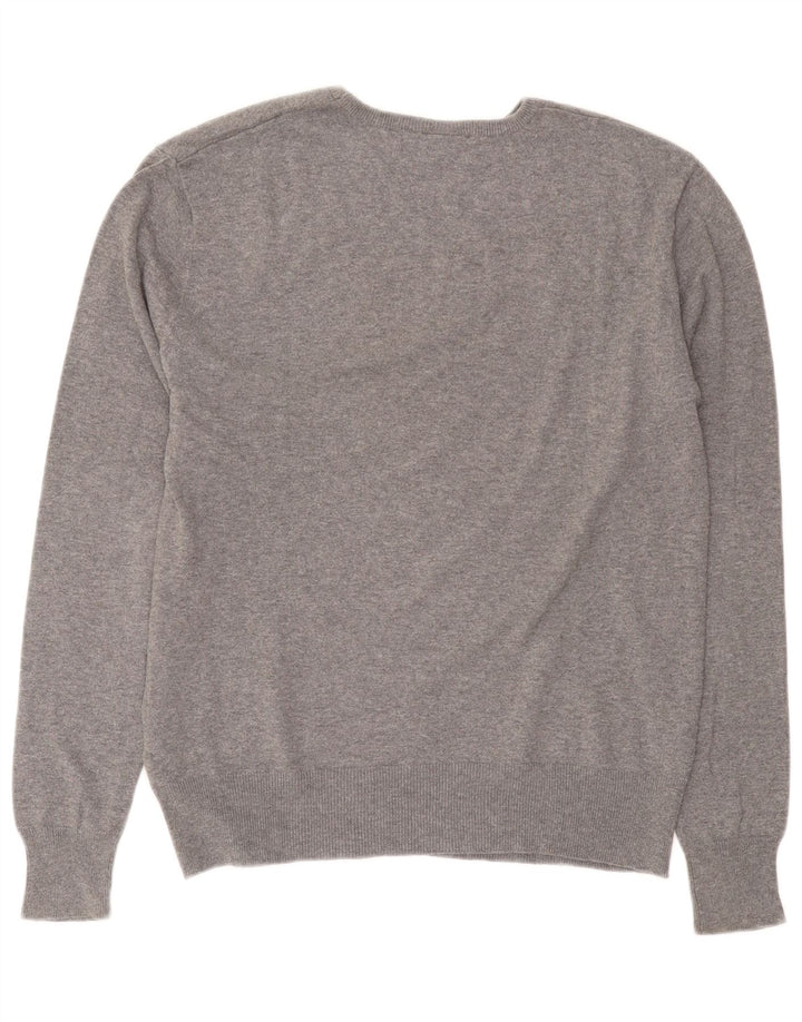 Maglione Fila da uomo con scollo a barchetta piccolo in cotone grigio