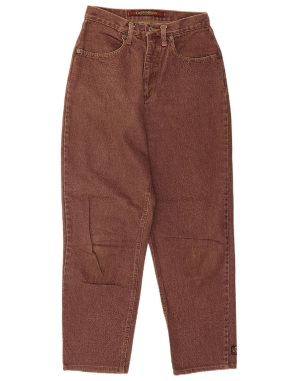 Jeans affusolati a vita alta da donna General Company IT 46 Large W26 L28 Marrone