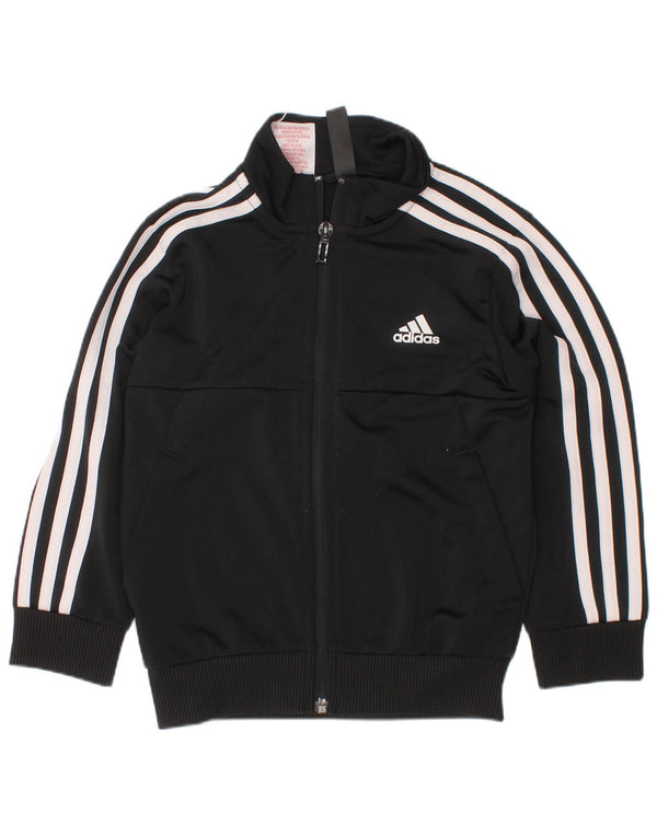 Giacca da tuta ADIDAS Aeroready per ragazzi 4-5 anni in poliestere nero
