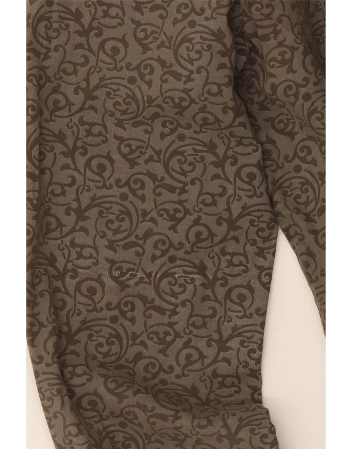 Camicia da uomo Diesel Small in cotone Paisley marrone
