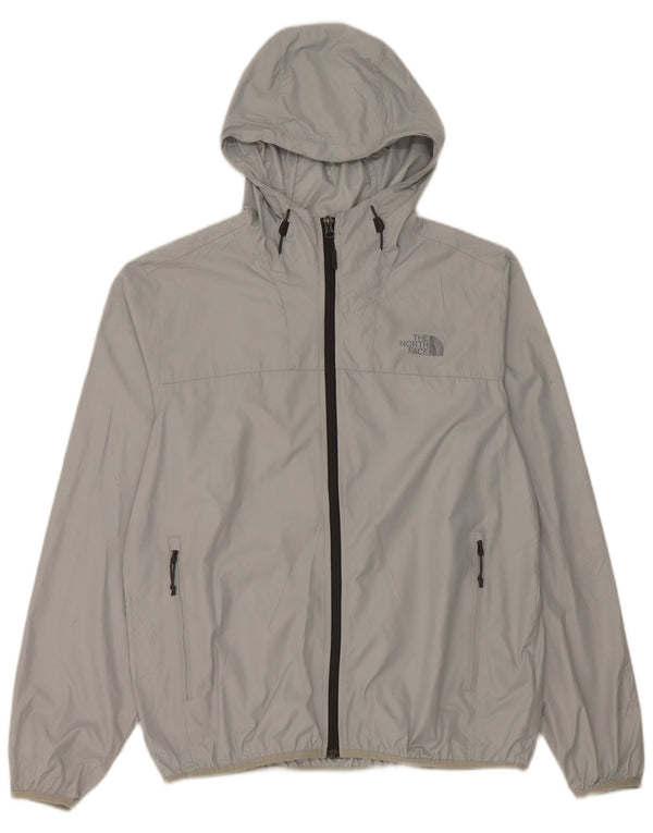 Giacca antipioggia da uomo con cappuccio The North Face UK 38 Poliestere grigio medio