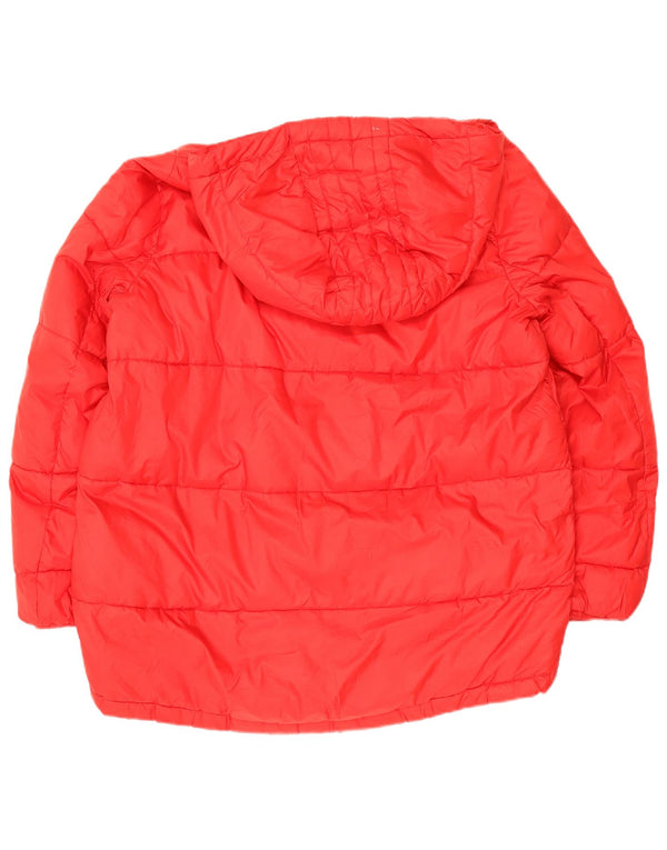 Giacca imbottita oversize con cappuccio Trafaluc da donna Zara UK 14 rossa media