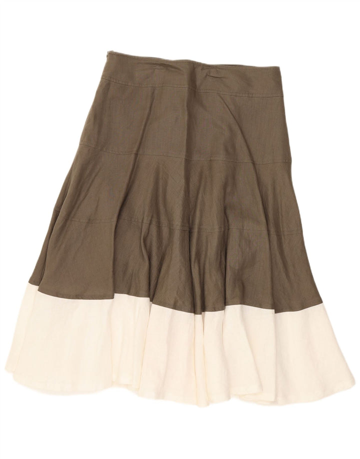 Gonna svasata da donna Fenn Wright Manson UK 10 Small W28 Marrone Colourblock