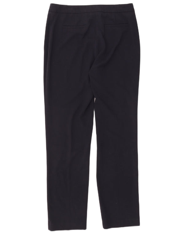 Pantaloni da abito slim da donna Marks & Spencer UK 12 Medium W32 L31 Blu navy