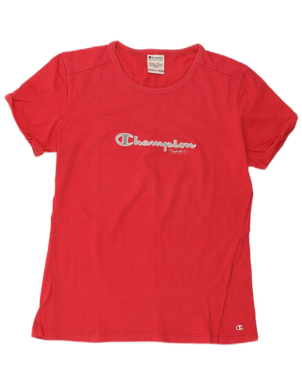 T-shirt grafica Champion da donna Heritage Classics UK 14 Large Rosa