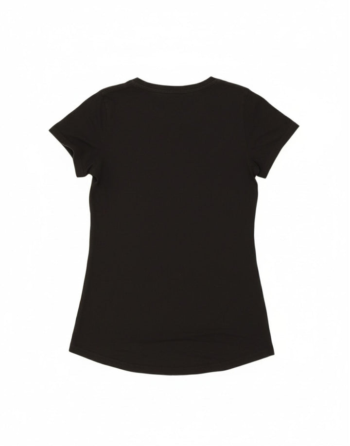 PUMA Womens Graphic T-Shirt Top UK 8 Small Black