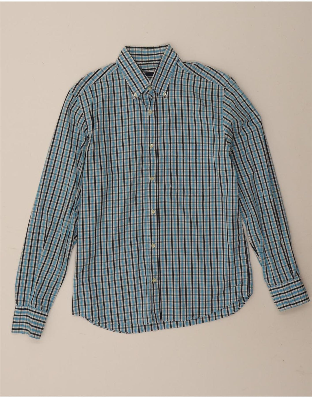 Camicia Uomo Sergio Tacchini In Cotone A Quadri Blu Medio