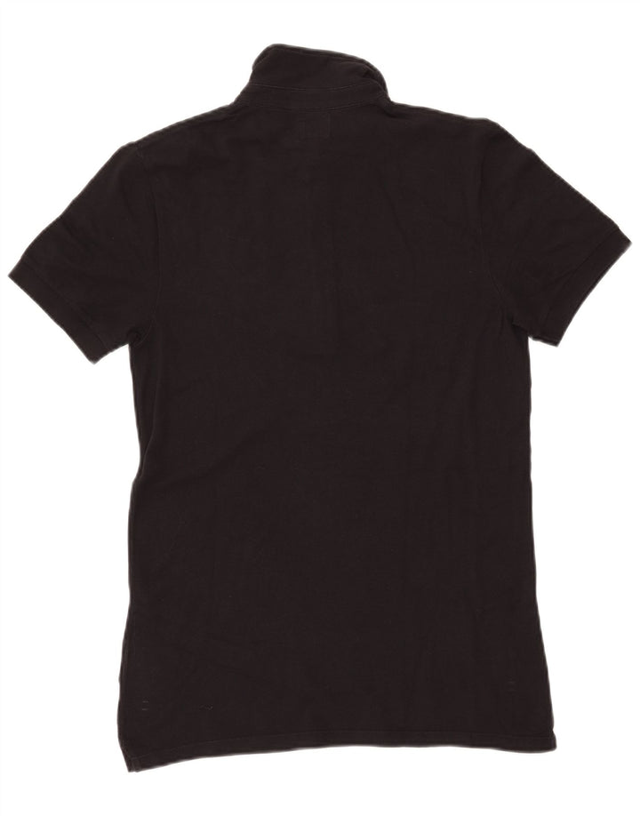 Polo da uomo LEE in cotone nero medio