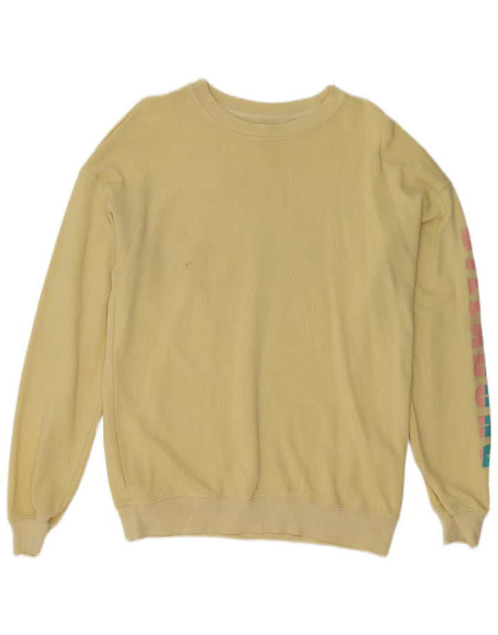 Felpa grafica da uomo Billabong, piccola, in cotone giallo