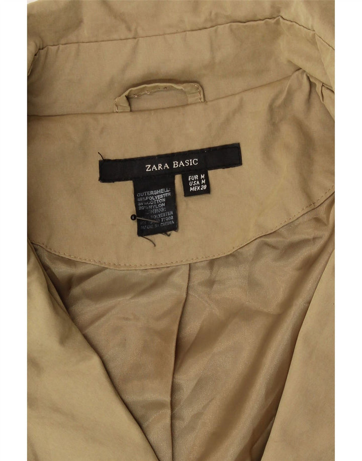 Trench da donna Zara UK 14 Cotone beige medio