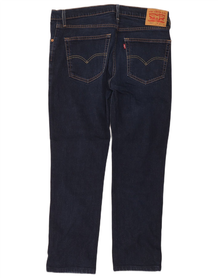 Levi's Uomo 511 Slim Jeans W36 L32 Blu Navy Cotone