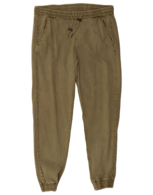 Pantaloni da jogging da donna Zara piccoli W26 L26 Lyocell kaki