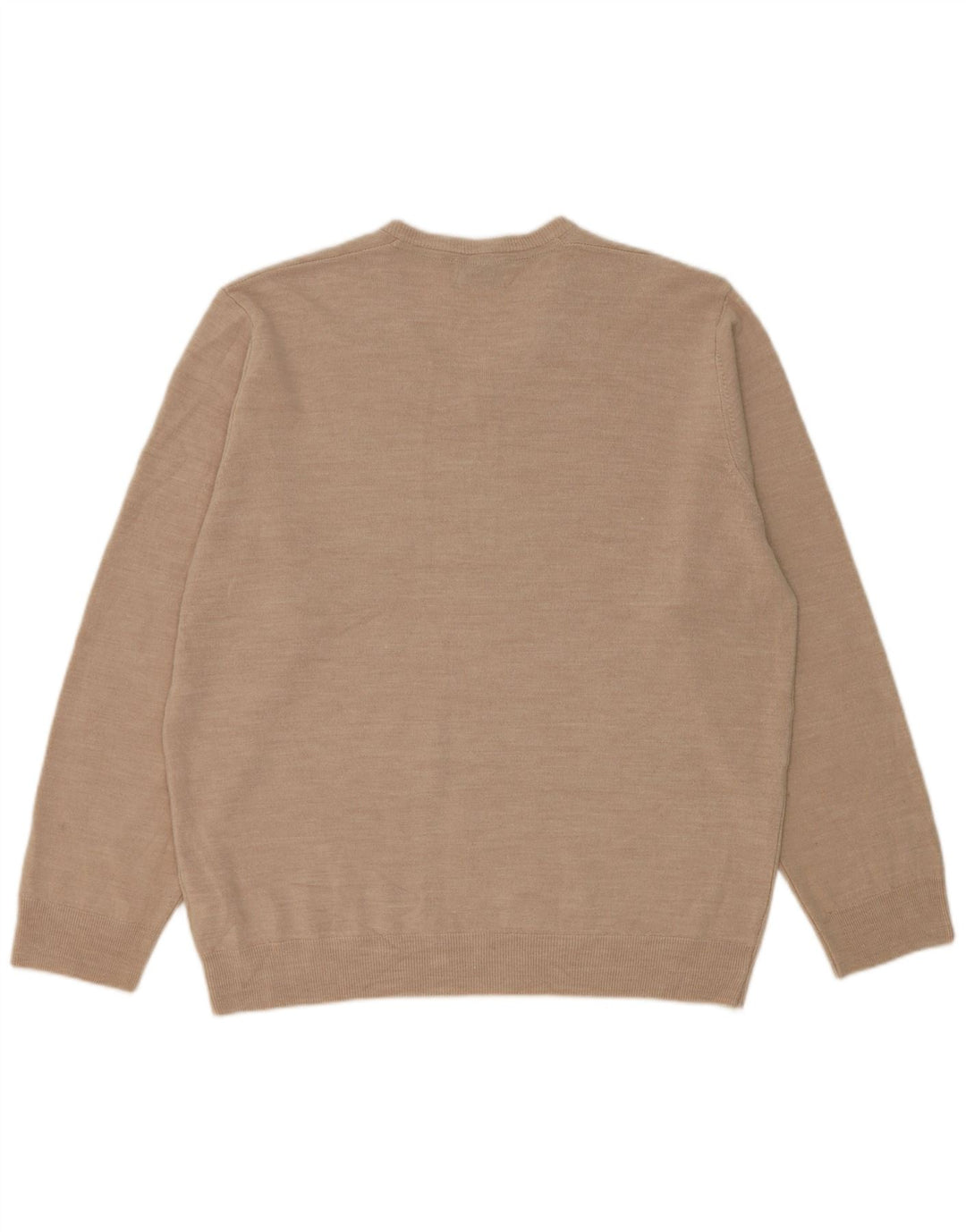 Maglione da uomo Marks & Spencer vestibilità regolare con scollo a V 2XL Acrilico beige