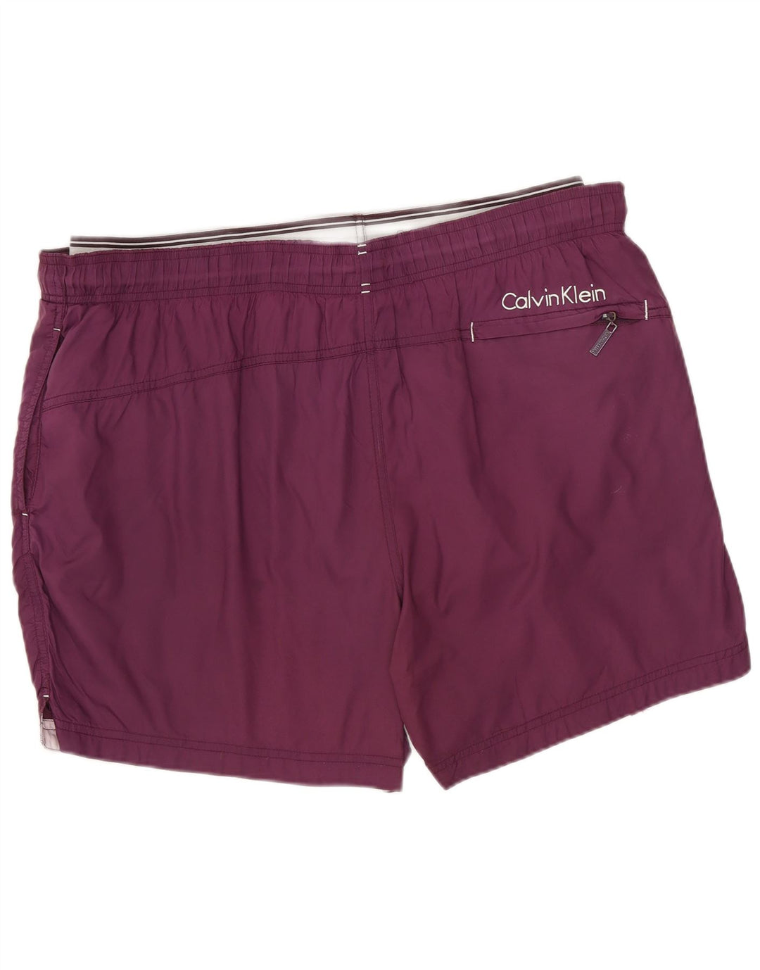 Pantaloncini da bagno da uomo Calvin Klein grandi in nylon viola