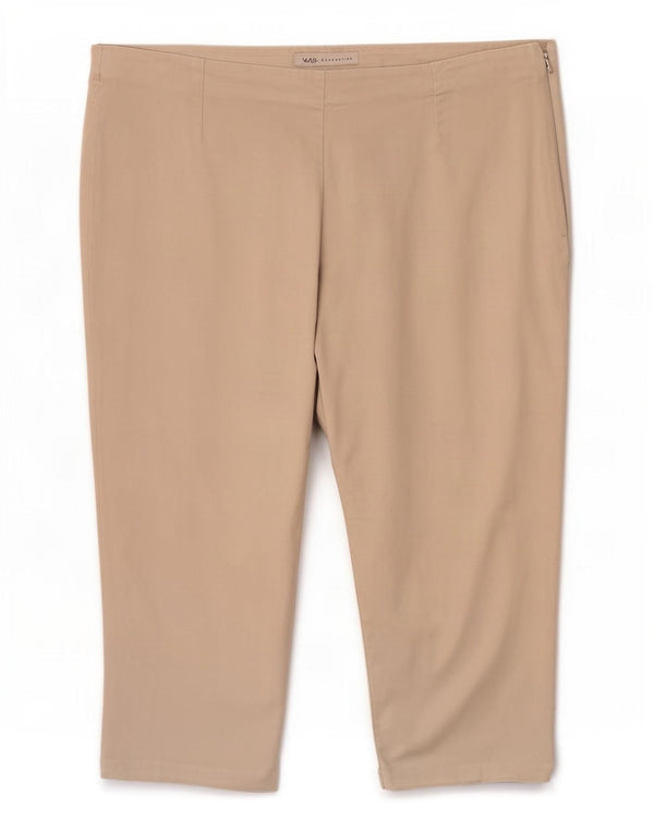 Pantaloni Capri da donna Marks & Spencer UK 16 Large W34 L19 Cotone beige