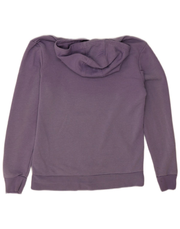 Felpa con cappuccio grafica Adidas per ragazze 13-14 anni in cotone viola