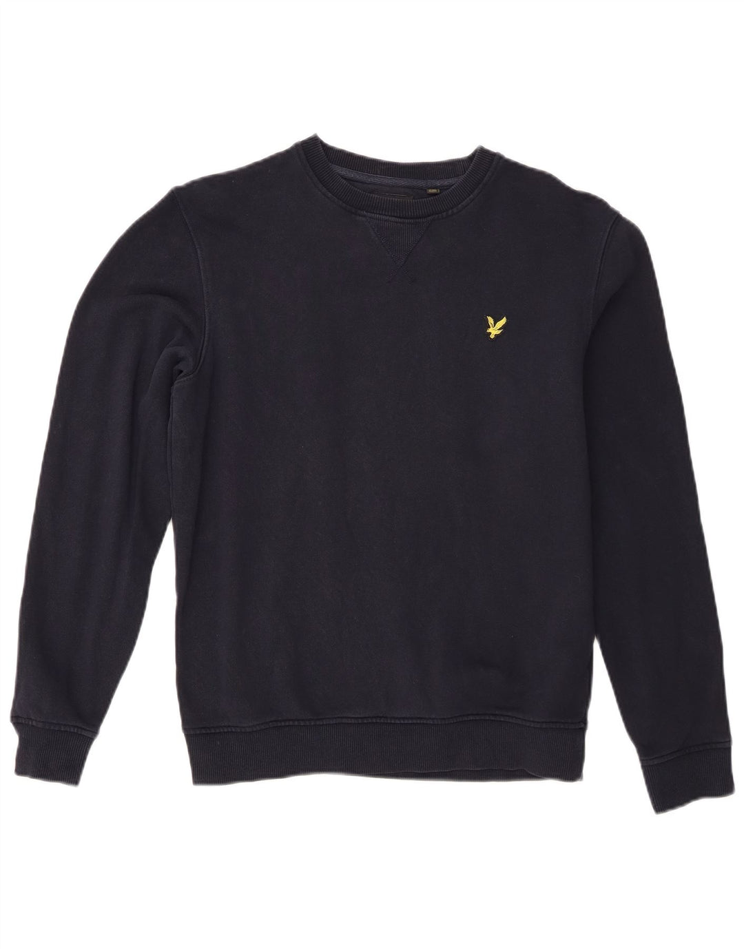 Lyle & Scott Felpa da uomo Maglione piccolo in cotone blu navy