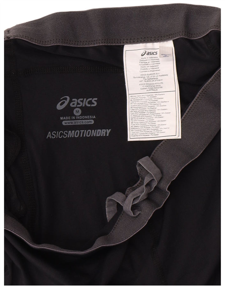 Pantaloni da tuta Asics Graphic Capri da donna UK 12 Medium Nero Poliammide