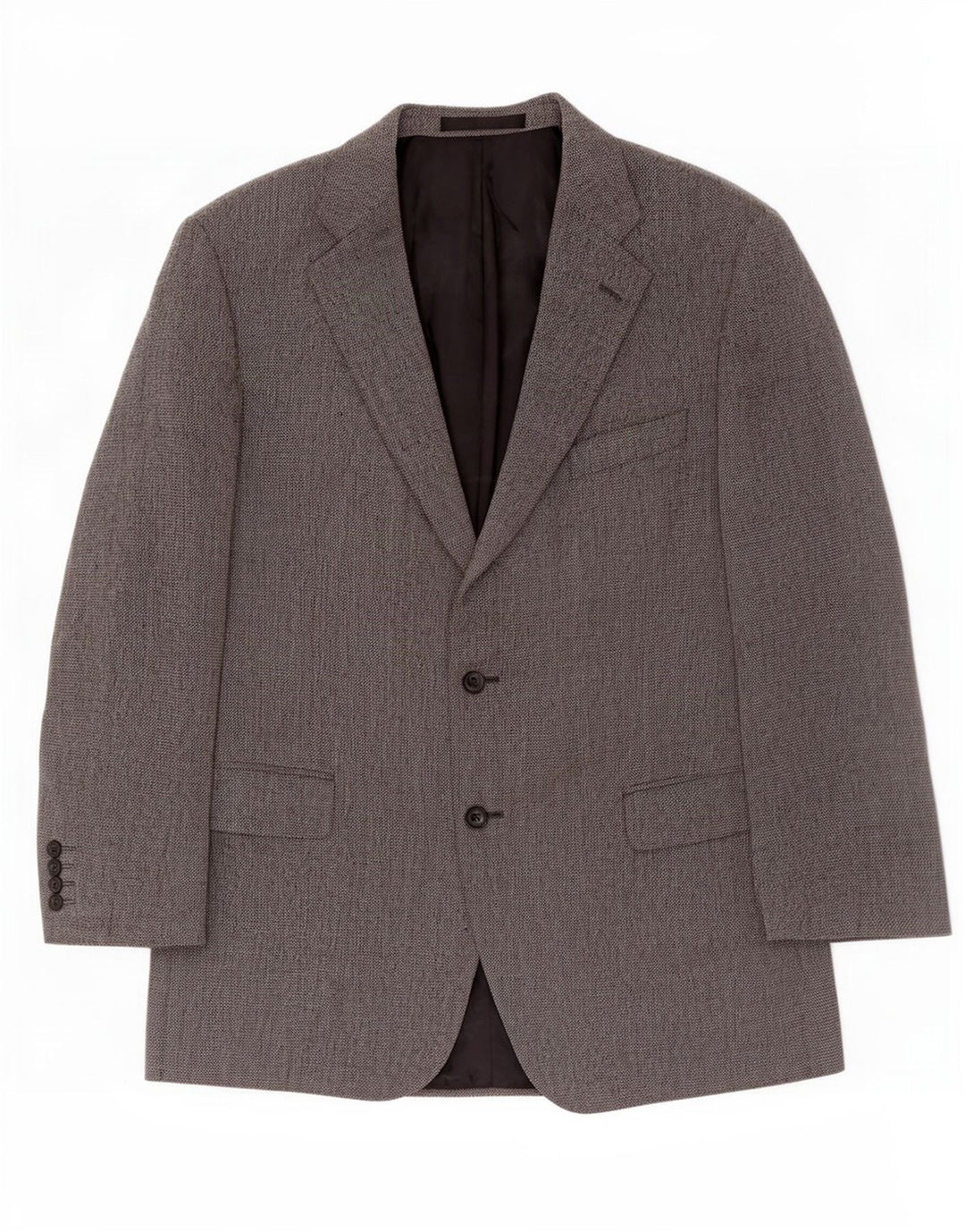 Giacca blazer a 2 bottoni da uomo Marks & Spencer UK 44 XL grigio lana vergine