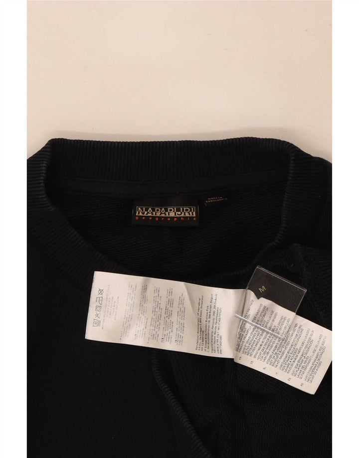 Maglione da uomo in felpa geografica Napapijri media cotone blu navy
