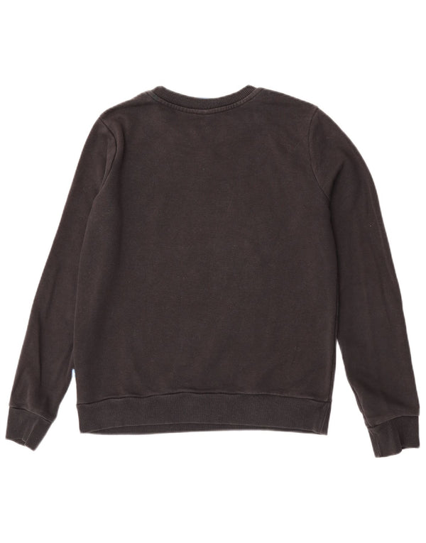 Felpa grafica da donna Adidas Jumper UK 10 Small Black Cotton